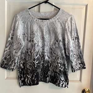 Alfred Dunner top size petite medium